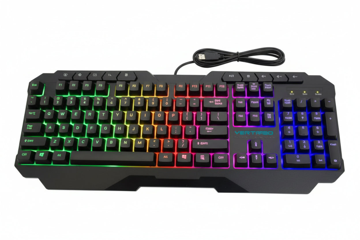 Kit Gamer Vortred Alámbrico 4 en 1 Gear Up Color Negro
